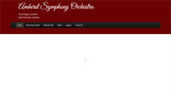 Desktop Screenshot of amherstsymphony.com